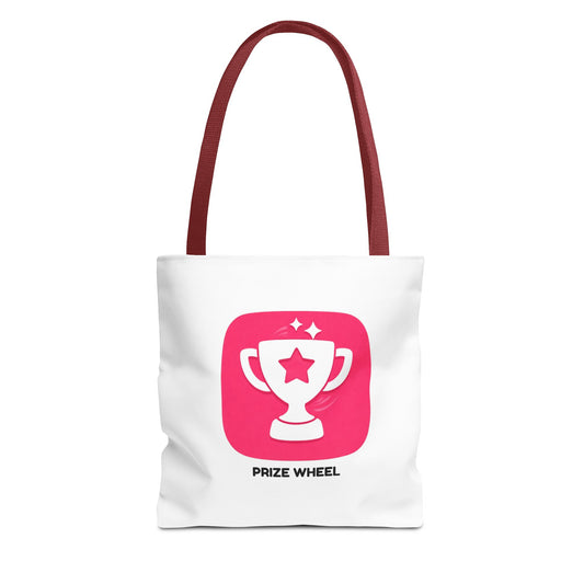 Prize Wheel Tote Bag — Colorful Game Night Canvas Tote