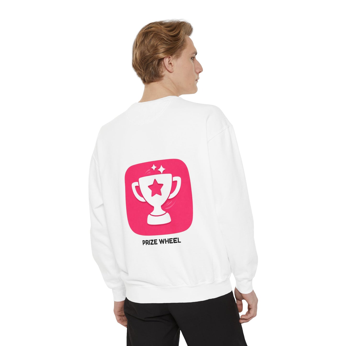 Prize Wheel Sweatshirt — Fun Game Night Graphic Crewneck