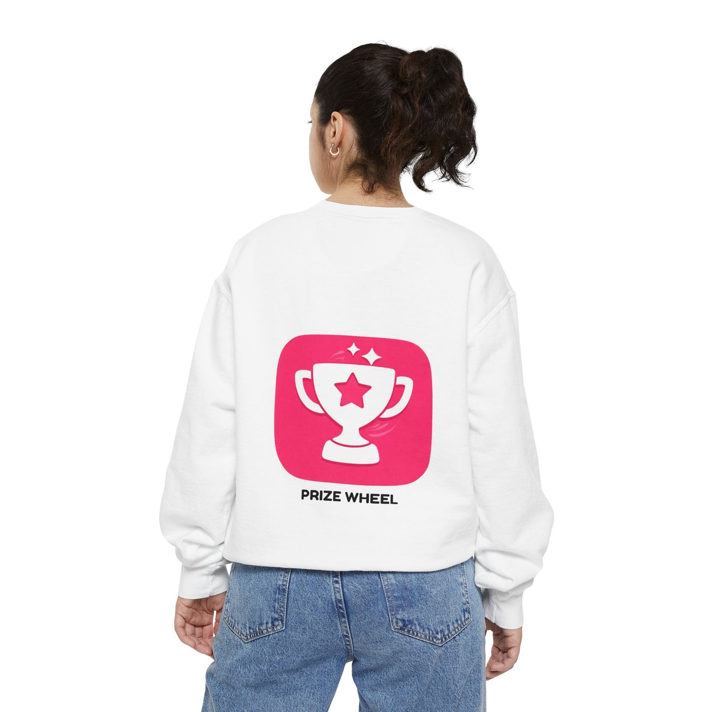 Prize Wheel Sweatshirt — Fun Game Night Graphic Crewneck