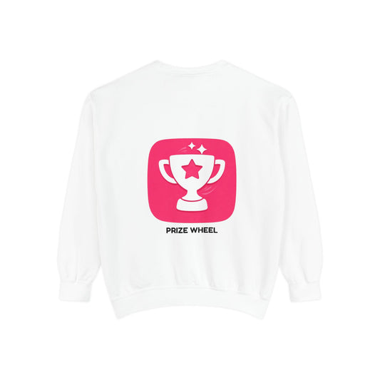 Prize Wheel Sweatshirt — Fun Game Night Graphic Crewneck