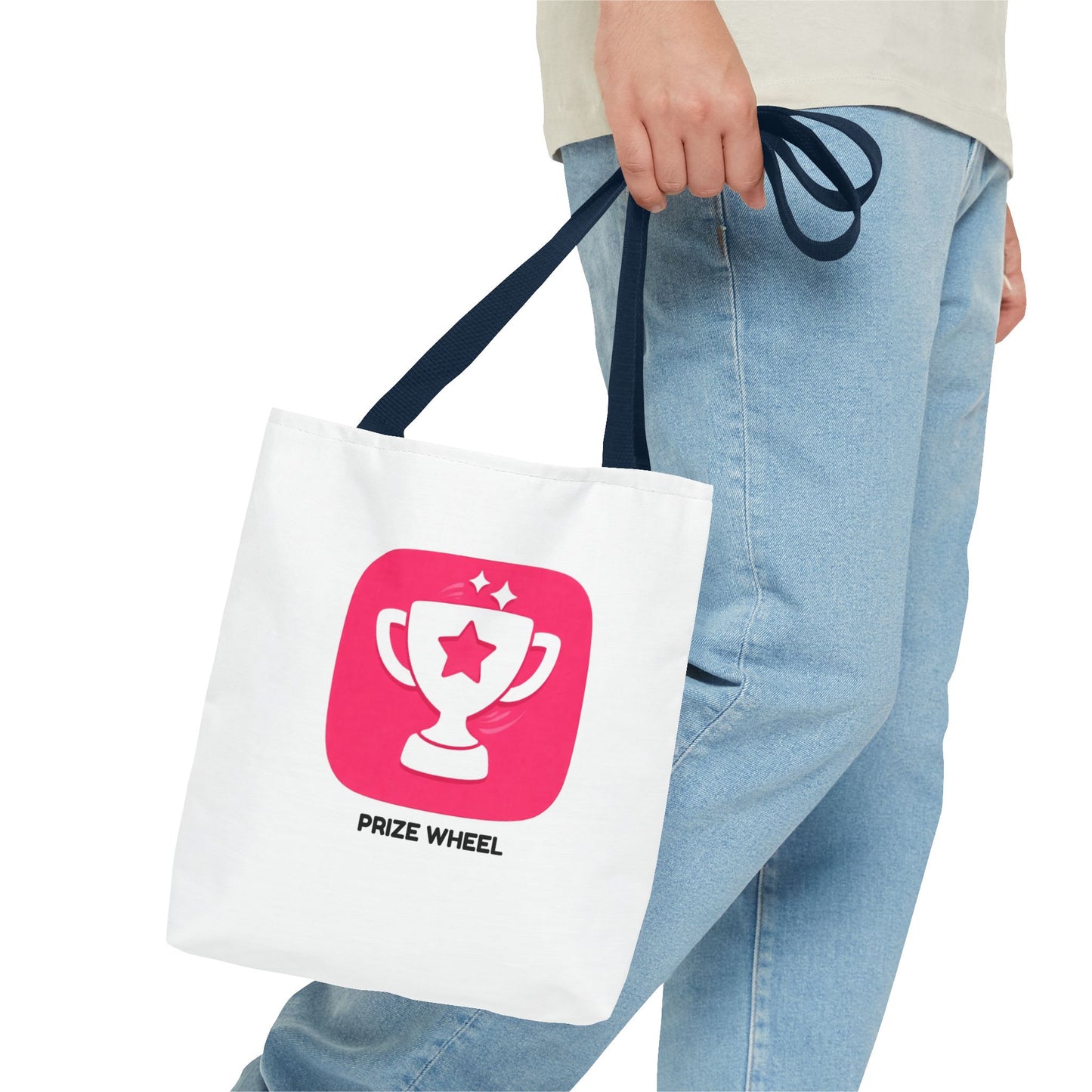 Prize Wheel Tote Bag — Colorful Game Night Canvas Tote